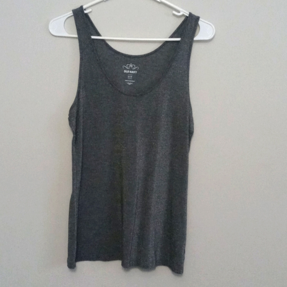 Old Navy silver Shimmer tank